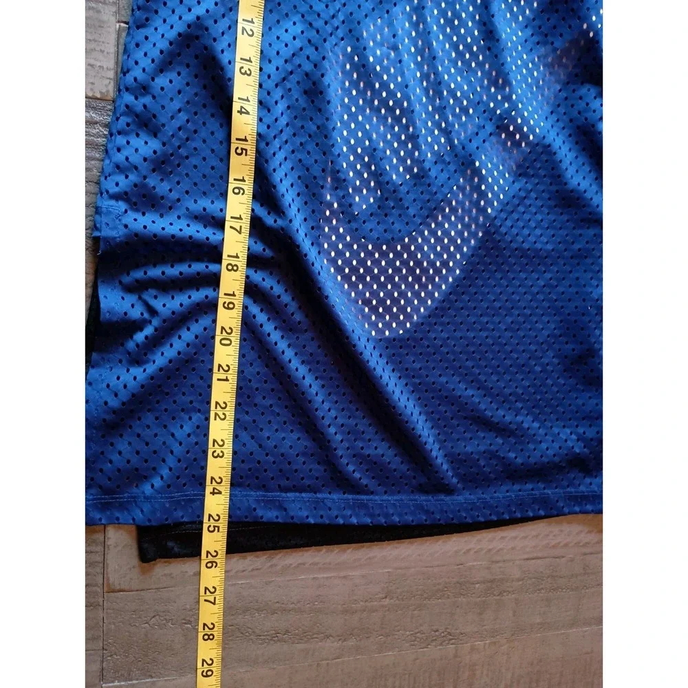 Nike‎ Black And Blue Mesh Double Layer Racer Back Tank 